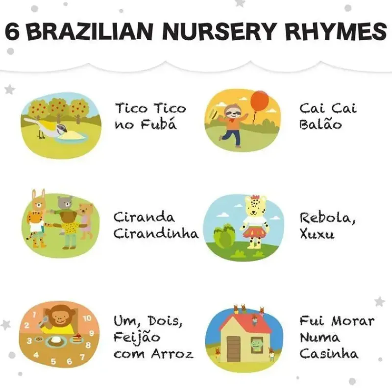 Calis Book Toys For 2 Year Old|Books, Music & Dvds*Cali's Books - Brazilian Nursery Rhymes