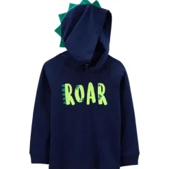 Carter's Baby Coats, Sweaters & Jackets*Carter's - Baby Boy Roar Spike Sweatshirt, Navy