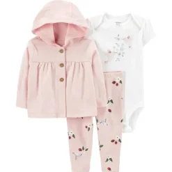 Carter's Baby Sets*Carters - Baby Girl 3Pk Little Cardigan Set, Pink