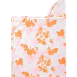 Carter's Baby Bath Towels*Carters - Baby Girl Tie Dye Hooded Towel, Pink/Orange