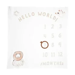 Carter's Baby Milestone*Carters - Baby Lion Milestone Blanket, White