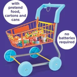 Casdon Toys Pretend Play*Casdon - Colourful Toy Shopping Trolley for Children Aged 3 plus