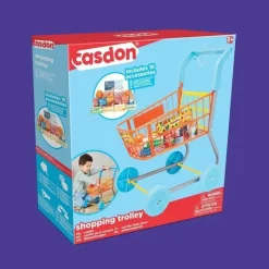 Casdon Toys Pretend Play*Casdon - Colourful Toy Shopping Trolley for Children Aged 3 plus