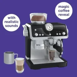 Casdon Toys Pretend Play*Casdon - DeLonghi Toys Barista Coffee Machine with Sounds and Magic Coffee Reveal, For Children Aged 3 plus