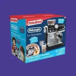 Casdon Toys Pretend Play*Casdon - DeLonghi Toys Barista Coffee Machine with Sounds and Magic Coffee Reveal, For Children Aged 3 plus