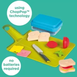 Casdon Toys Pretend Play*Casdon - Joseph Joseph GoEat Toy Lunch Prep Set for Children Aged 2 Years and Up, with Choppable Food