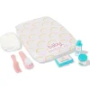 Casdon Toys Pretend Play*Casdon - Ultimate Care Kit for Dolls with Rainbow Cushioned Changing Mat, Nappy, Brush, Comb, and Containers - Ages 3 plus