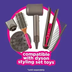 Casdon Toys Pretend Play*Casdon - Ultimate Styling Case with LightUp Mirror, Style Book, and Hair Accessories. Playset for Children Aged 3 plus