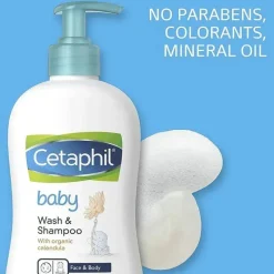 Cetaphil Skin Treatments*- Baby Wash & Shampoo 13.5 Oz
