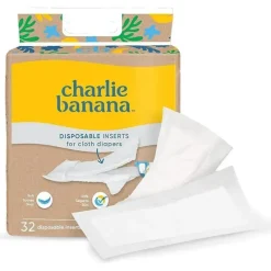 Charlie Banana Cloth & Reusable Diapers*- 32 Disposable Cotton Inserts