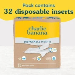 Charlie Banana Cloth & Reusable Diapers*- 32 Disposable Cotton Inserts