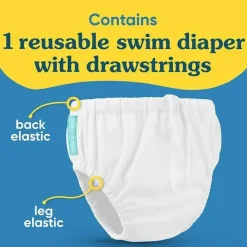 Charlie Banana Cloth & Reusable Diapers*- Construction Reusable Swim Diaper with Adjustable Drawstring