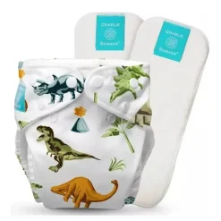 Charlie Banana Cloth & Reusable Diapers*- Dinosaurs Baby Fleece Reusable and Washable Cloth Diaper System