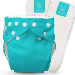 Charlie Banana Cloth & Reusable Diapers*- Fluorescent Turquiose Baby Fleece Reusable and Washable Cloth Diaper System