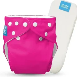 Charlie Banana Cloth & Reusable Diapers*- Hot Pink Reusable Cloth Diaper One Size