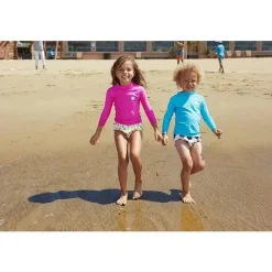 Charlie Banana Baby Swimming Clothes*- Long Sleeve Swim Rash Guard with UPF50+ Sun Protection, Turquoise