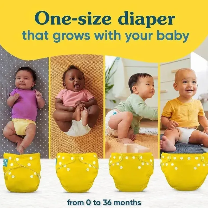 Charlie Banana Cloth & Reusable Diapers*- Pencil Stripes Blue Reusable Cloth Diaper One Size