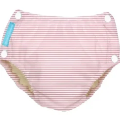 Charlie Banana Cloth & Reusable Diapers*- Pencil Stripes Pink Baby Reusable Swim Diaper with Snaps