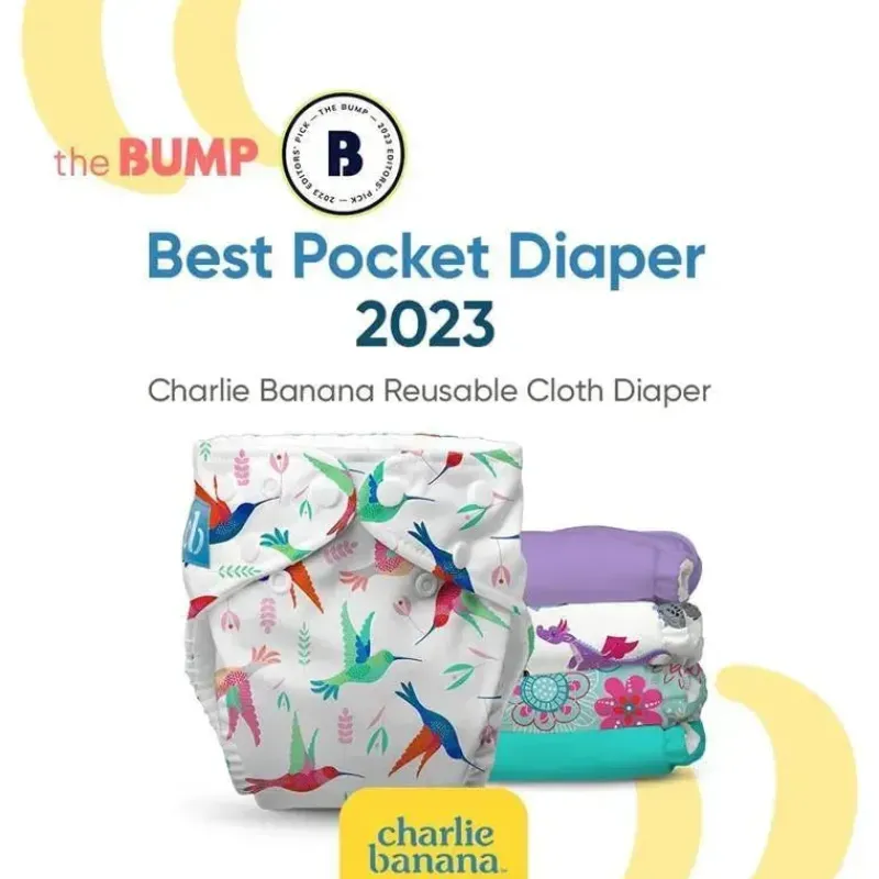 Charlie Banana Cloth & Reusable Diapers*- Reusable Washable Cloth Diaper, Adjustable One Size, Seally