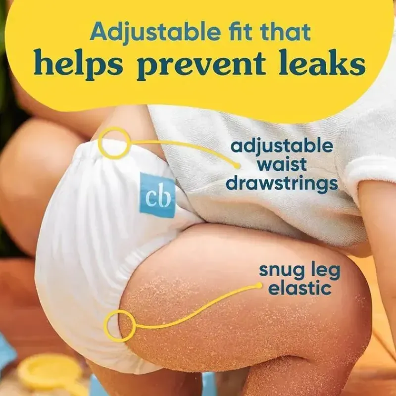 Charlie Banana Swim Diapers*- Reusable Swim Diaper, Washable, Adjustable Drawstring, Large