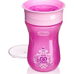 Chicco Straw, Sippy & Training Cups|Dishes, Utensils & Food Containers*- 360° Spoutless Rim Trainer Sippy Cup 9M+ | Pink