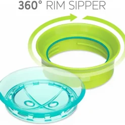 Chicco Straw, Sippy & Training Cups|Dishes, Utensils & Food Containers*- 360° Spoutless Rim Trainer Sippy Cup 9M+ | Green