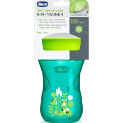 Chicco Straw, Sippy & Training Cups|Dishes, Utensils & Food Containers*- 360° Spoutless Rim Trainer Sippy Cup 9M+ | Green