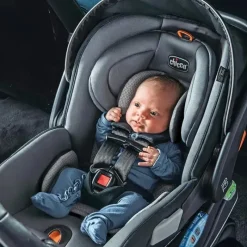 Chicco Car Seat Buntings, Canopies & Cushions|Infant Car Seats*- Fit2 Adapt Rear-Facing Seat for Infants and Toddlers 4-35 lbs, Ember/Black