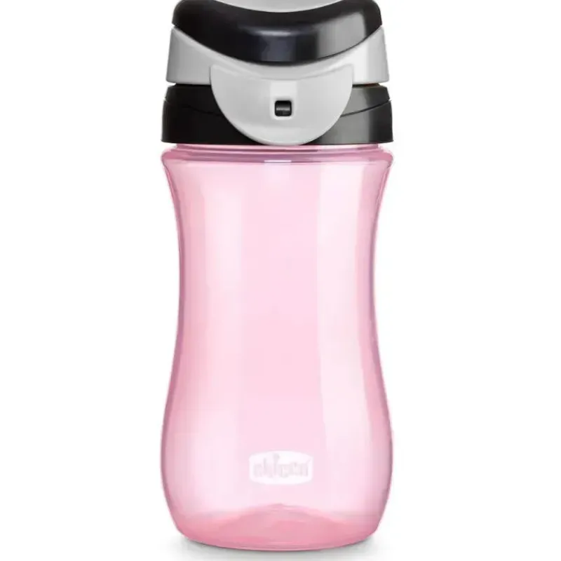 Chicco Straw, Sippy & Training Cups|Dishes, Utensils & Food Containers*- My Tumbler Open Rim Water Bottle with Free-Flow Spou, Pink, 2+ Years, 12oz