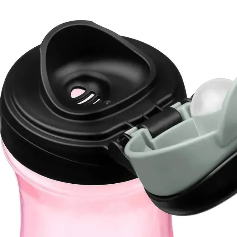 Chicco Straw, Sippy & Training Cups|Dishes, Utensils & Food Containers*- My Tumbler Open Rim Water Bottle with Free-Flow Spou, Pink, 2+ Years, 12oz