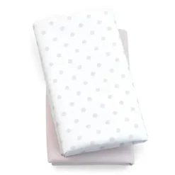 Chicco Playard Sheets & Accessories*2 Pack Lullaby Playard Sheets, Pink Dot