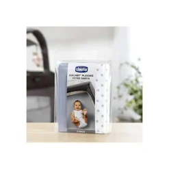 Chicco Playard Sheets & Accessories*2 Pack Lullaby Playard Sheets, Blue Dot
