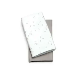 Chicco Crib & Bed Sheets*- 2Pk Lullago Bassinet Sheets, Grey Triangle