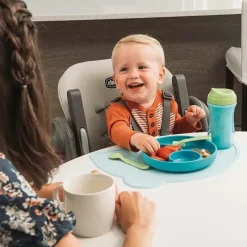 Chicco High Chair*- Polly Space-Saving Fold Highchair, Taupe