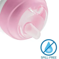 Chicco Straw, Sippy & Training Cups|Dishes, Utensils & Food Containers*- Silicone Spout Transition Sippy Cup 7Oz Pink 4M+