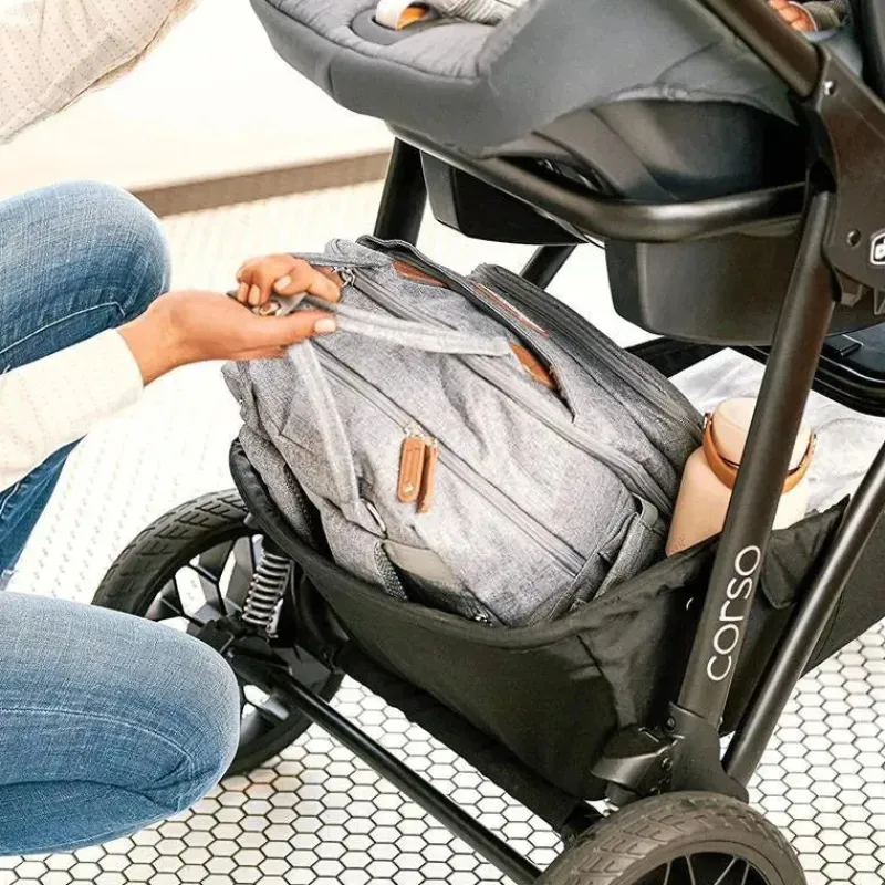 Chicco Single Strollers*Corso Le Modular Quick-Fold Stroller, Corso Stroller, Black - Studio