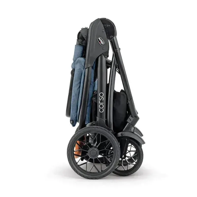 Chicco Single Strollers*Corso Le Modular Quick-Fold Stroller, Corso Stroller, Black - Studio