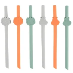 Chicco Utensils & Accessories|Dishes, Utensils & Food Containers*Feeding - Silicone Straws Variety Pack (6Pcs)