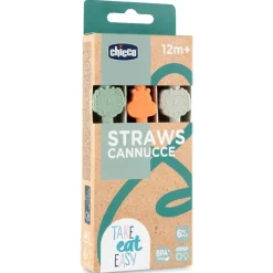 Chicco Utensils & Accessories|Dishes, Utensils & Food Containers*Feeding - Silicone Straws Variety Pack (6Pcs)