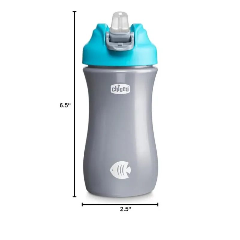 Chicco Water Bottle|Dishes, Utensils & Food Containers*Feeding - Soft Spout Tumbler 12Oz. 18M+,Teal