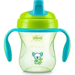 Chicco Straw, Sippy & Training Cups|Dishes, Utensils & Food Containers*Feeding Semi-Soft Spout Trainer Sippy Cup 6M+ | Green