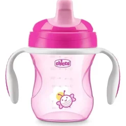 Chicco Straw, Sippy & Training Cups|Dishes, Utensils & Food Containers*Feeding Semi-Soft Spout Trainer Sippy Cup 6M+ | Pink