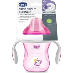 Chicco Straw, Sippy & Training Cups|Dishes, Utensils & Food Containers*Feeding Semi-Soft Spout Trainer Sippy Cup 6M+ | Pink