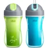 Chicco Straw, Sippy & Training Cups|Dishes, Utensils & Food Containers*Flip Top Insulated Straw Cup 12+ Green/Teal