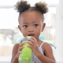 Chicco Straw, Sippy & Training Cups|Dishes, Utensils & Food Containers*Flip Top Insulated Straw Cup 12+ Green/Teal