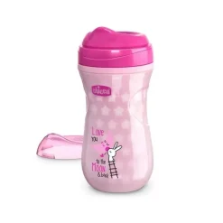 Chicco Insulated Cups|Dishes, Utensils & Food Containers*Glow In Dark Insulated Rim Spout Trainer Cup 9Oz, Pink, 12M+ Pink