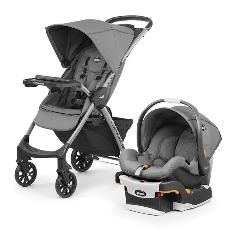 Chicco Travel Systems*Mini Bravo Plus Travel System, Slate