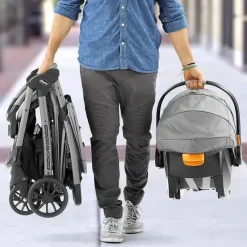 Chicco Travel Systems*Mini Bravo Plus Travel System, Slate