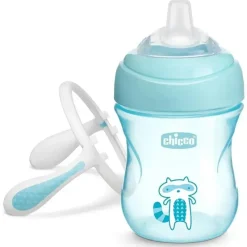 Chicco Straw, Sippy & Training Cups|Dishes, Utensils & Food Containers*Silicone Spout Transition Sippy Cup 7 Oz - Blue 4+