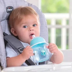 Chicco Straw, Sippy & Training Cups|Dishes, Utensils & Food Containers*Silicone Spout Transition Sippy Cup 7 Oz - Blue 4+